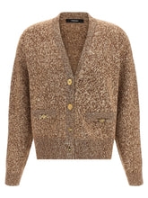 Versace Beige Virgin Wool Cardigan