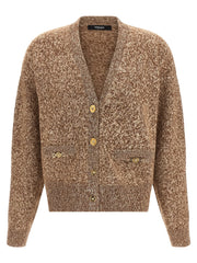 Versace Beige Virgin Wool Cardigan