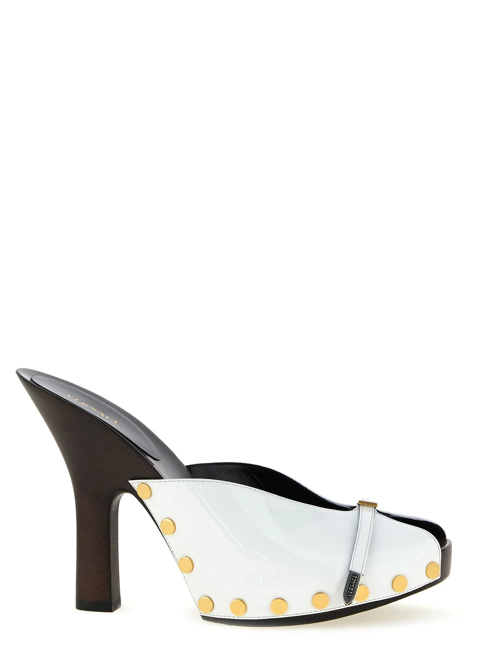 Versace Bicolor Calfskin High Heel Pumps - EU37/US7