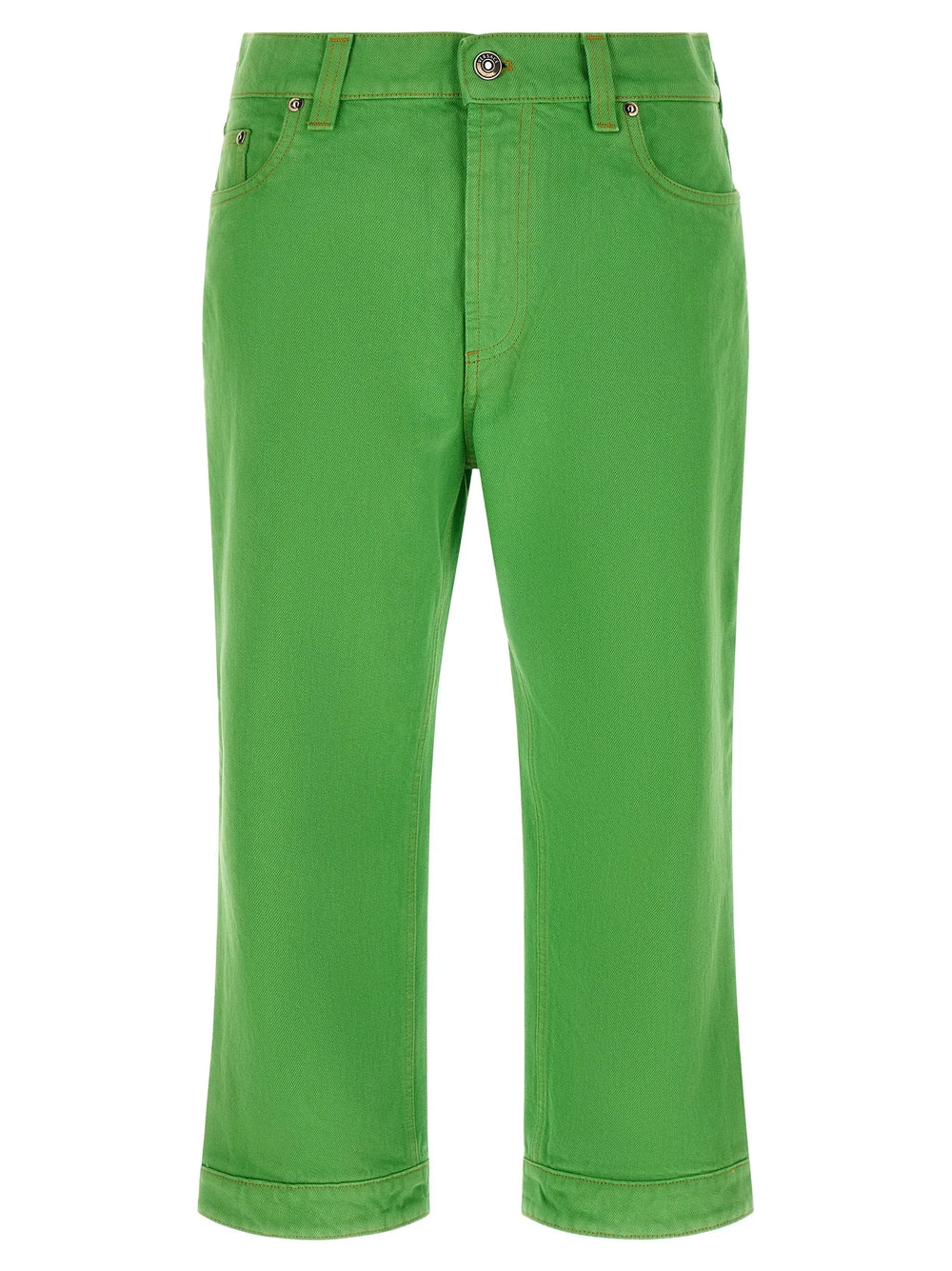 Versace Bicolor Cotton Cropped Jeans - 29