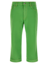 Versace Bicolor Cotton Cropped Jeans - 29