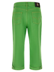 Versace Bicolor Cotton Cropped Jeans - 29