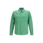 Versace Bicolor Cotton Shortsleeve Shirt