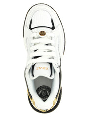 Versace Bicolor Leather Low Top Sneakers