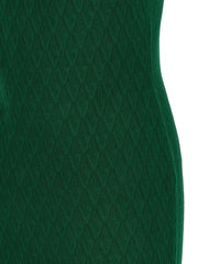 Versace Bicolor Viscose Midi Dress