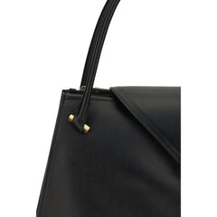 Versace Black Calf Leather Bos Taurus Shoulder Bag