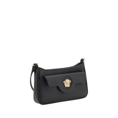 Versace Black Calf Leather Bos Taurus Shoulder Bag - Shoulder Bags