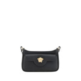 Versace Black Calf Leather Bos Taurus Shoulder Bag - Shoulder Bags