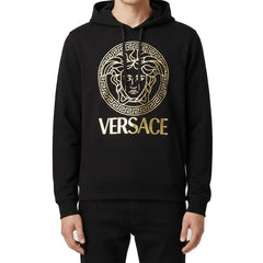 Versace Black Cotton Hoodie