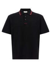 Versace Black Cotton Polo Shirt