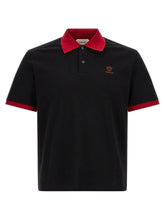 Versace Black Cotton Polo Shirt