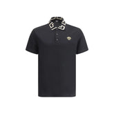 Versace Black Cotton Polo Shirt - XL