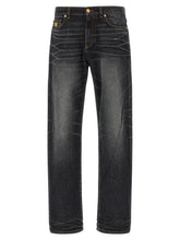 Versace Black Cotton Straight-Leg Jeans - W32