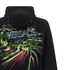 Versace Black Cotton Sweatshirt - S