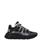 Versace Black Fabric Athletic Sneakers - EU37/US7