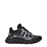Versace Black Fabric Athletic Sneakers - EU40.5/US7.5