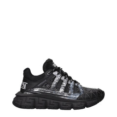 Versace Black Fabric Athletic Sneakers - EU40.5/US7.5