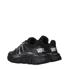 Versace Black Fabric Athletic Sneakers - EU40.5/US7.5