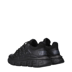 Versace Black Fabric Athletic Sneakers - EU41/US8