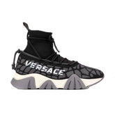 Versace Black Fabric Athletic Sneakers - EU45/US12