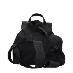 Versace Black Fabric Backpack