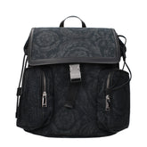 Versace Black Fabric Backpack