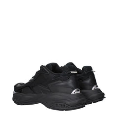 Versace Black Fabric Chunky Sneakers