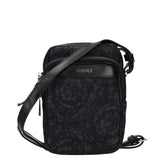 Versace Black Fabric Crossbody Bag