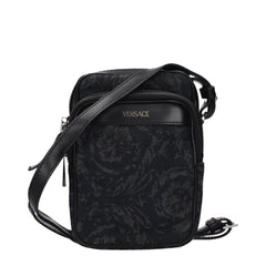 Versace Black Fabric Crossbody Bag
