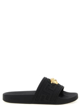 Versace Schwarze Glasschlappen