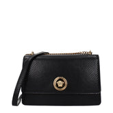Versace Black Leather Crossbody Bag