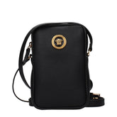 Versace Geantă crossbody din piele neagră