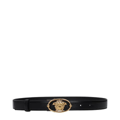 Versace Black Leather Regular Belt - 80 cm / 32 Inches