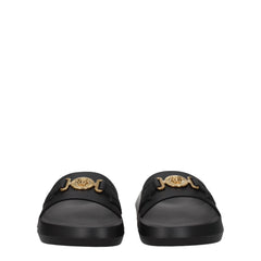 Versace סנדלי מגפיים מעור שחור