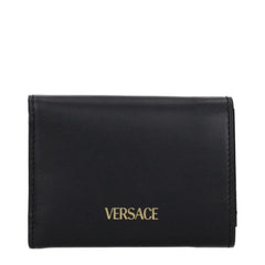 Versace Portofel negru din piele