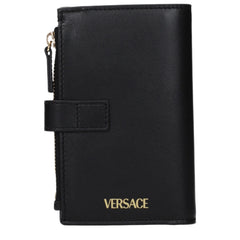Versace Portofel negru din piele