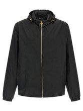 Chaqueta de nylon negro Versace