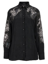 Blusa in poliestere nera Versace - IT40