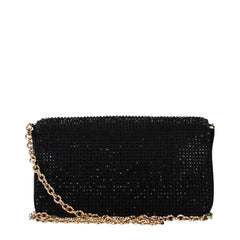 Versace Black Satin Clutch Bag