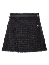 Versace Black Virgin Wool Long Skirt - IT40