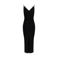 Versace Black Viscose Cocktail Dress - IT42 | L