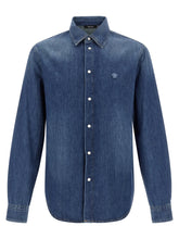 Versace Blue Cotton Blouse