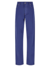 Versace Blue Cotton Straight-Leg Jeans