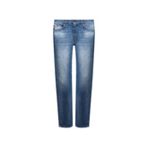 Versace Blue Cotton Straight-Leg Jeans - W32