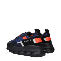 Versace Blue Fabric Athletic Sneakers - EU44/US11
