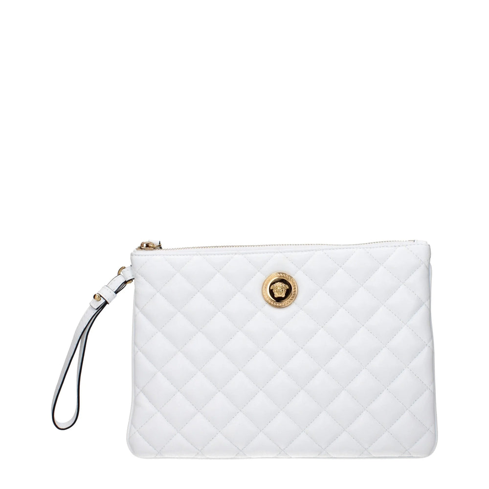 Versace Blue Leather Clutch Bag