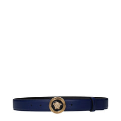 Versace Blue Leather Regular Belt
