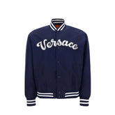 Versace Blue Nylon Bomber