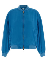 Bomber de Seda Azul Versace - IT38