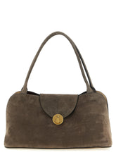 Sac bandoulière en cuir de veau marron Versace